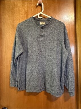 High Sierra Men's Dark Gray Henley Pullover - Size M